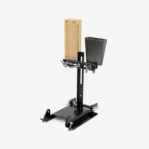 VONGOTT PD-2 Double Mount for pedal with wooden black and cowbell