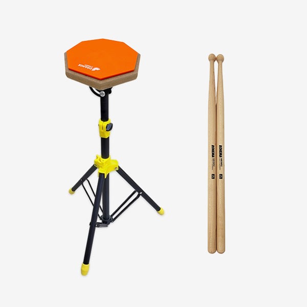 Drummer essential item 3 types P1S1K German ROHEMA pad stick VONGOTT orange pad lightweight stand configuration 030870
