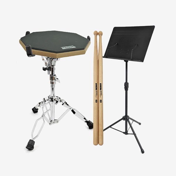 Drummer required item Advanced 4 types P3S3KM German ROHEMA padstick VONGOTT Low-noise bubble pad SS125 Snare stand configuration 030880